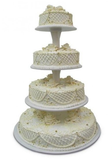 Торт на свадьбу С10 (Б36389) - Кондитерский цех Бисквитный Двор