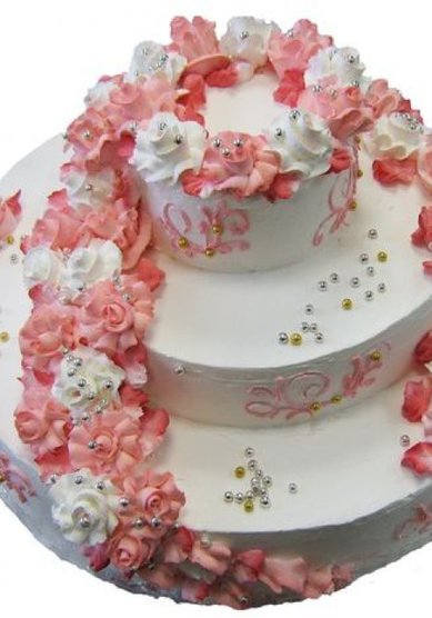 Торт на свадьбу С23 (Б36399) - Кондитерский цех Бисквитный Двор
