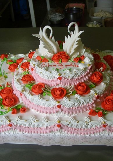 Свадебный торт З43340 - Кондитерское производство ЗАО ФАТУМ