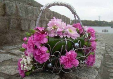 Аксессуар из цветов А5349 - Салон цветов Аллея цветов