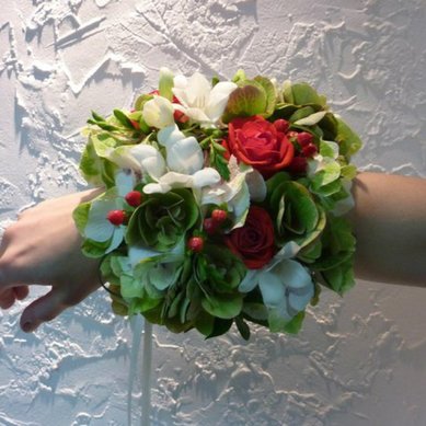 Аксессуар из цветов Ш7085 - Салон цветов Школа Флористики