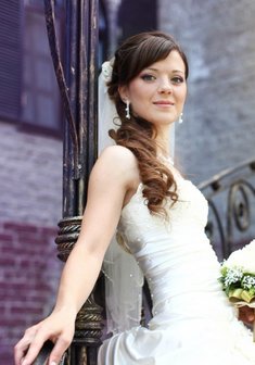 Cвадебная прическа Е15361 в греческом стиле