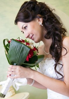 Cвадебная прическа Е15364 в греческом стиле