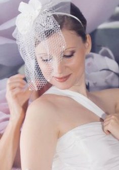 Cвадебная прическа Е15371 с собранными волосами