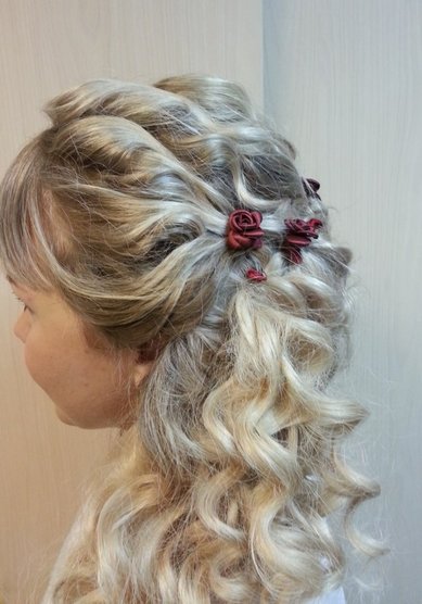 Прическа на свадьбу С16244 - Стилист-визажист Ольга Сергеева