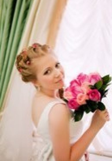 Свадебная прическа на длинные волосы (С19095) - Стилист-визажист Римма Сайфуллина