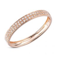 Обручальное кольцо 13420-S3611 из розового золота, гладкое