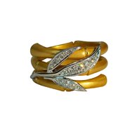 Обручальное кольцо G6601 комбинированное, гладкое