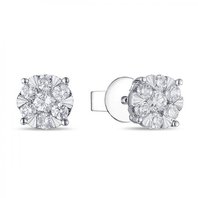 Обручальное кольцо E2011-1851353BD-М8114 из белого золота, гладкое