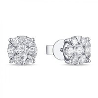 Обручальное кольцо E2011-1851354BD-М8115 из белого золота, гладкое