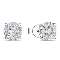 Обручальное кольцо E2011-1851355BD-М8116 из белого золота, гладкое