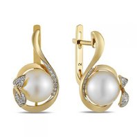 Обручальное кольцо E108-1982362CP-R17-М8168 из красного золота, гладкое