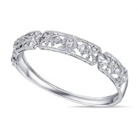 Обручальное кольцо B2009-1982706FAG-R17-М8177 из белого золота, гладкое