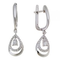 Обручальное кольцо E108-1981957CD-М8182 из белого золота, гладкое