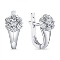 Обручальное кольцо E108-1982778CD-R17-М8188 из белого золота, гладкое