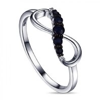 Обручальное кольцо R108-1982711AS-R17-М8221 из белого золота, гладкое