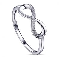 Обручальное кольцо R108-1982713AD-R17-М8223 из белого золота, гладкое