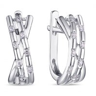 Обручальное кольцо E108-1982664CD-R17-М8232 из белого золота, гладкое