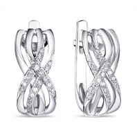 Обручальное кольцо E108-1982665CD-R17-М8233 из белого золота, гладкое