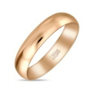 Обручальное кольцо R01-R-040-185-М13458 - Ювелирный бренд Московский ювелирный завод