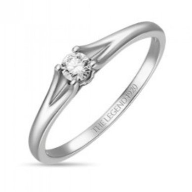 Помолвочное кольцо R01-SL06-015-G2-М13477 - Ювелирный бренд Московский ювелирный завод