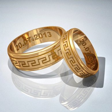 Обручальное кольцо G6847 - Ювелирная мастерская Gemmarii