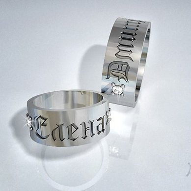 Обручальное кольцо G6851 - Ювелирная мастерская Gemmarii