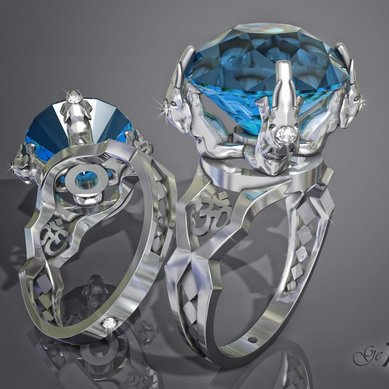 Обручальное кольцо G6852 - Ювелирная мастерская Gemmarii