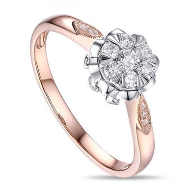 Помолвочное кольцо R2011-1851142AD-М8130 - Ювелирный бренд Московский ювелирный завод