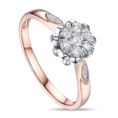 Помолвочное кольцо R2011-1851142AKD-М8131 - Ювелирный бренд Московский ювелирный завод