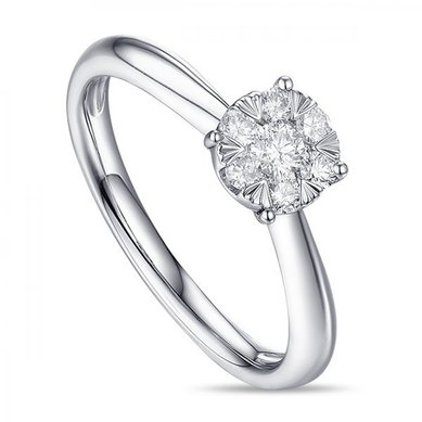 Помолвочное кольцо R2011-1851352AD-М8133 - Ювелирный бренд Московский ювелирный завод