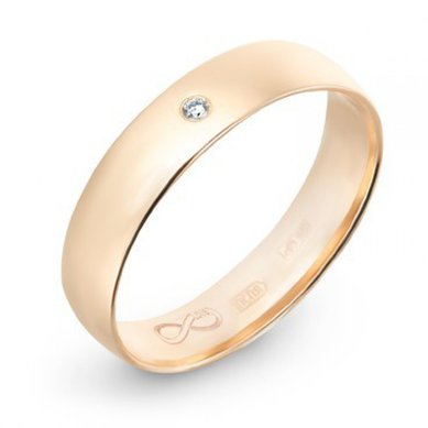 Обручальное кольцо R01-WED-00001-М8141 - Ювелирный бренд Московский ювелирный завод