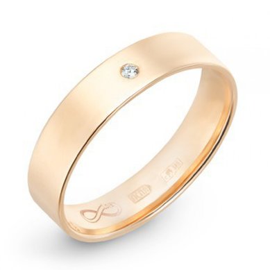 Обручальное кольцо R01-WED-00002-М8142 - Ювелирный бренд Московский ювелирный завод