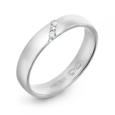 Обручальное кольцо R01-WED-00019-М8151 - Ювелирный бренд Московский ювелирный завод