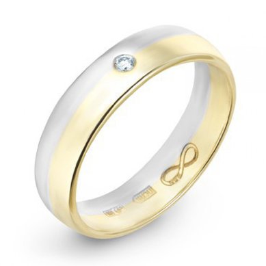 Обручальное кольцо R01-WED-00020-М8152 - Ювелирный бренд Московский ювелирный завод