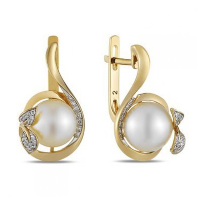 Серьги E108-1982362CP-R17-М8168 - Ювелирный бренд Московский ювелирный завод