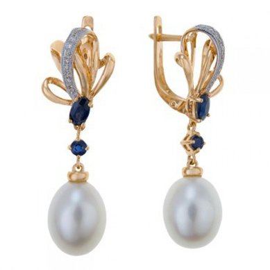 Серьги E77-E46845-CPSA-R17-М8178 - Ювелирный бренд Московский ювелирный завод