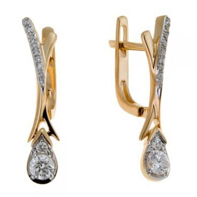 Серьги E108-1981960CD-М8183 - Ювелирный бренд Московский ювелирный завод