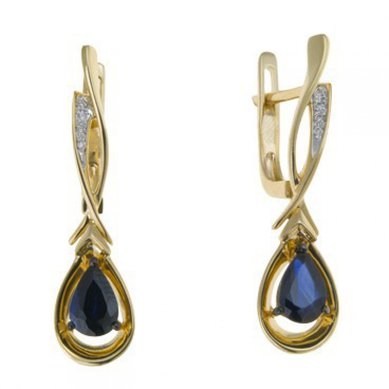 Серьги E108-1982076CS-М8184 - Ювелирный бренд Московский ювелирный завод