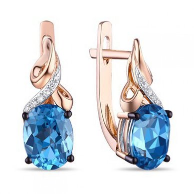 Серьги E2607-1982855CB-R17-М8201 - Ювелирный бренд Московский ювелирный завод