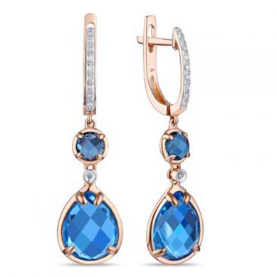 Серьги E2607-1982879CBX-R17-М8202 - Ювелирный бренд Московский ювелирный завод