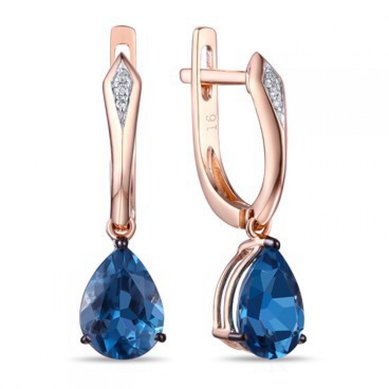 Серьги E2607-1982881CYU-R17-М8203 - Ювелирный бренд Московский ювелирный завод