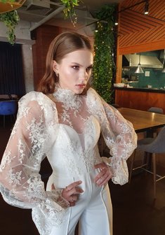 Свадебное платье V69034. Брючный костюм.