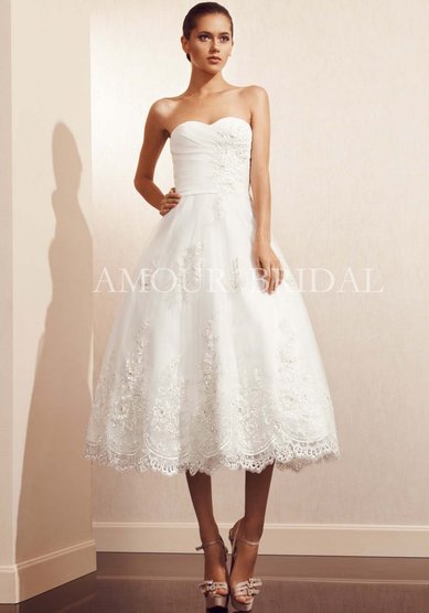 Свадебное платье 1186 mini-A43657 - Свадебный салон Amour Bridal