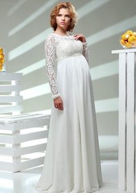 Свадебное платье Платье с длинным рукавом-С64042