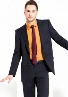 Свадебный мужской костюм 505380 - 910-С1585. Классический однобортный.