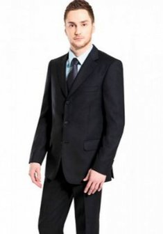 Свадебный мужской костюм 51005A - 910-С1588. Классический однобортный.