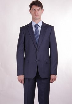 Свадебный мужской костюм 146574 - 910-С1602. Классический однобортный.