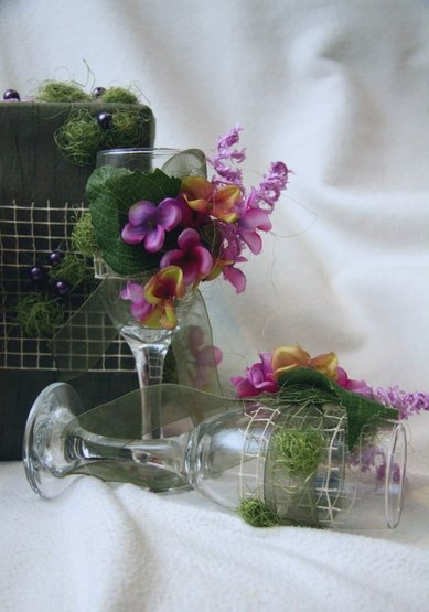 Бокалы Лавандовые грезы J57719 - Студия дизайна и декора Jeune Boutique