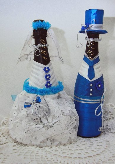 БутылкиЛеди-Джентельмен J57725 - Студия дизайна и декора Jeune Boutique